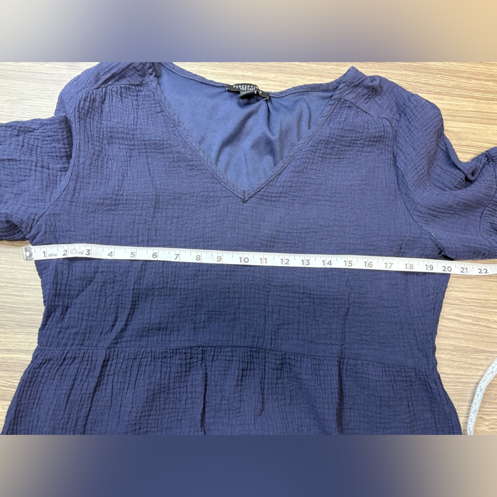 Perceptions New York Navy Dress Size Large - Picture 3 of 6